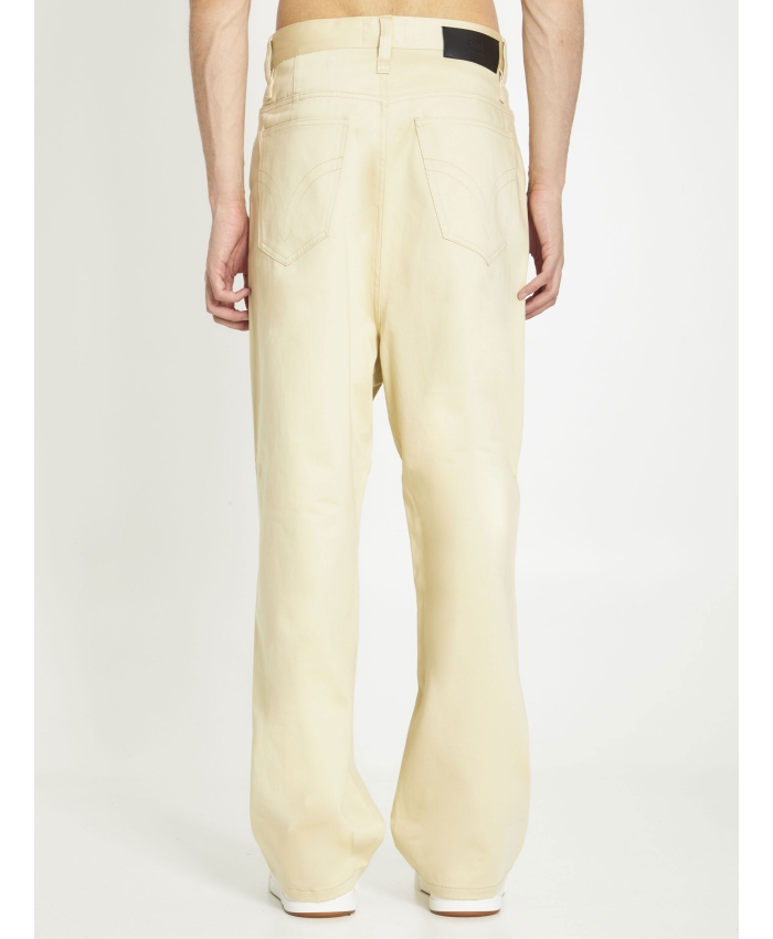 AMI PARIS - Pantaloni in cotone beige