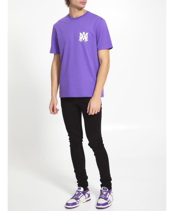 AMIRI - Purple t-shirt with logo