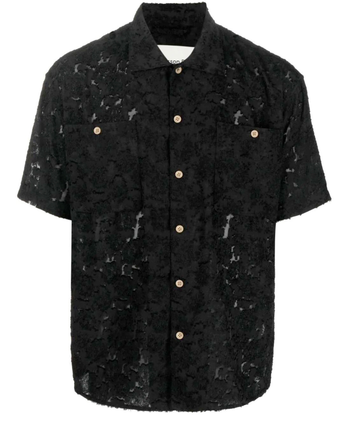 ANDERSSON BELL - Black embroidered shirt