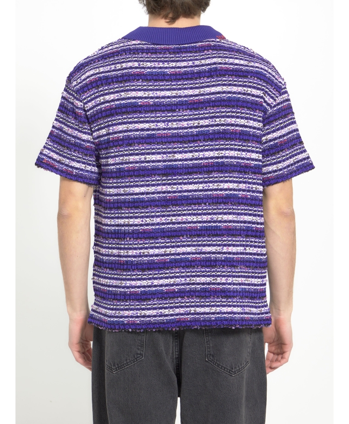 ANDERSSON BELL - Bouclé knit polo shirt