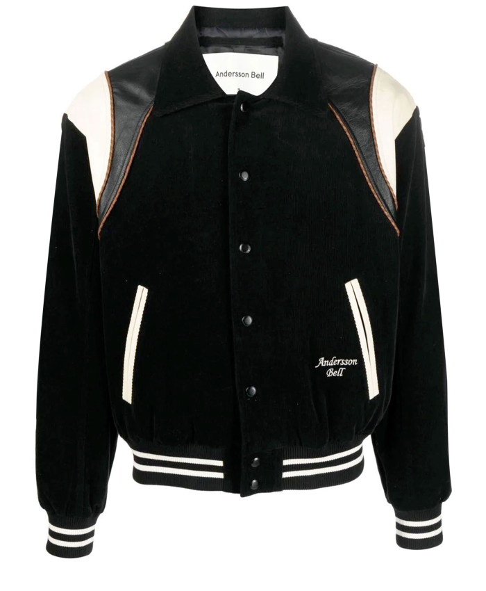 ANDERSSON BELL - Varsity jacket in corduroy and leather