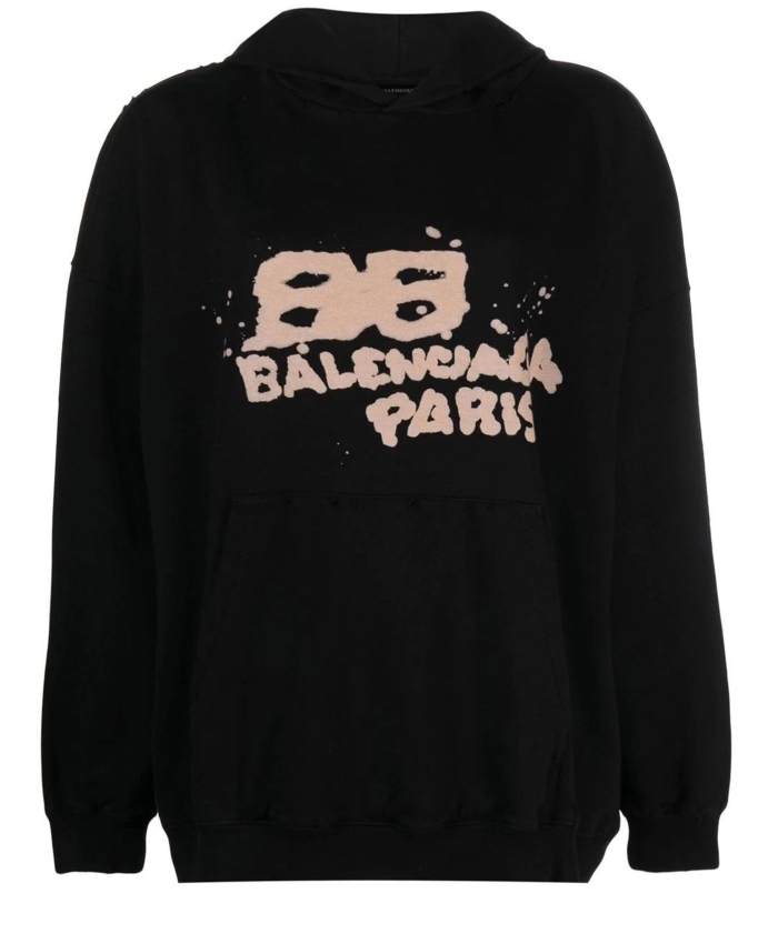 BALENCIAGA - Hand Drawn BB Icon Large Fit hoodie