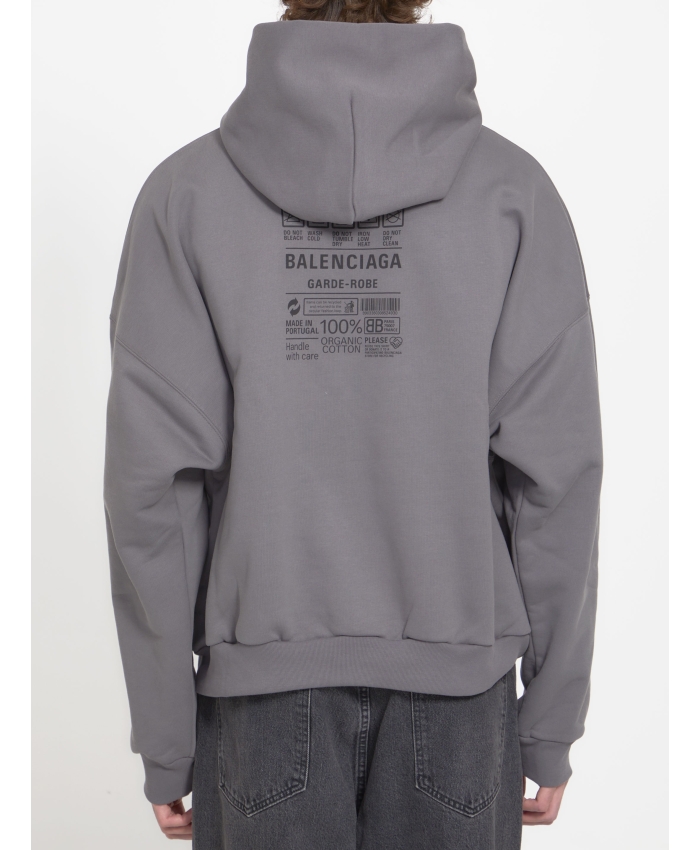 BALENCIAGA - Care Label hoodie