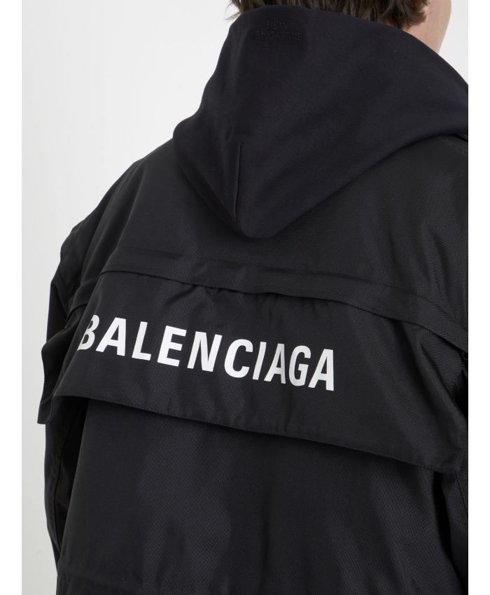 BALENCIAGA - Oversized parka in technical fabric