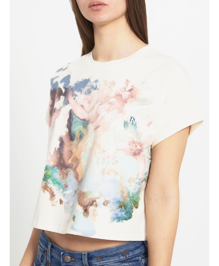 BALMAIN - Pastel print t-shirt