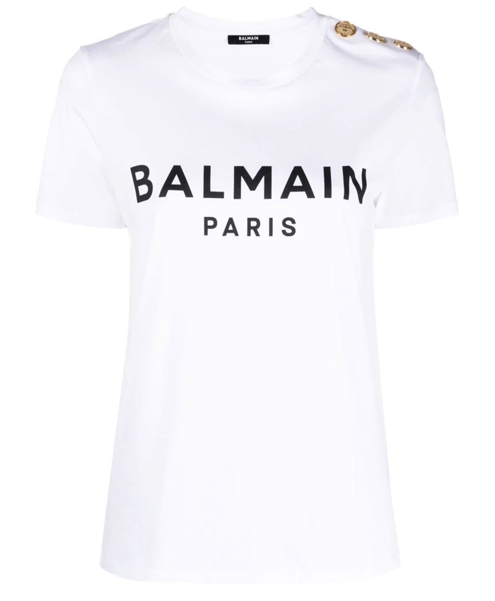 BALMAIN - T-shirt in cotone con logo