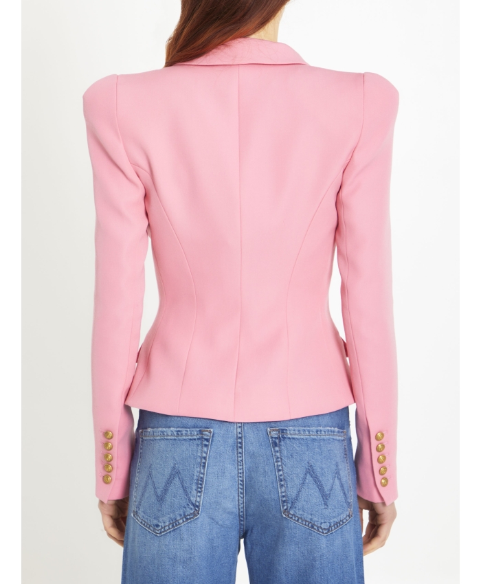 BALMAIN - Pink wool jacket