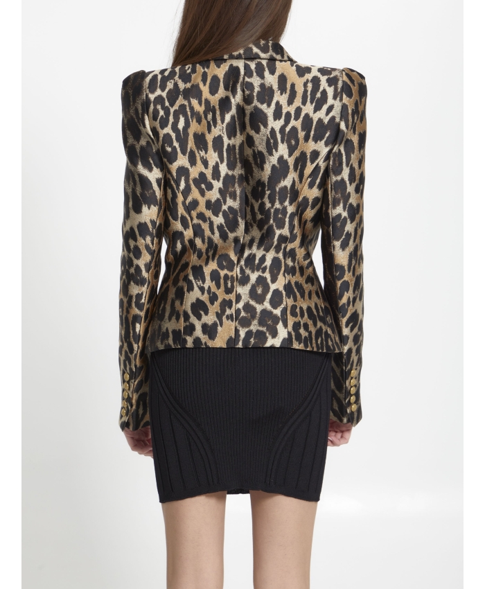 BALMAIN - Leopard-print jacquard jacket