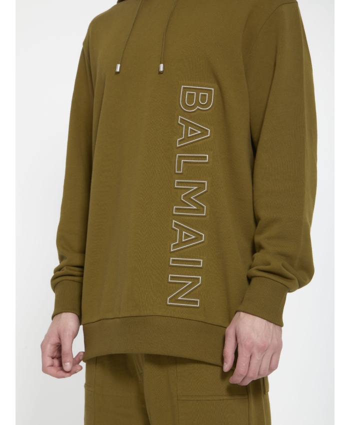 BALMAIN - Reflective logo hoodie