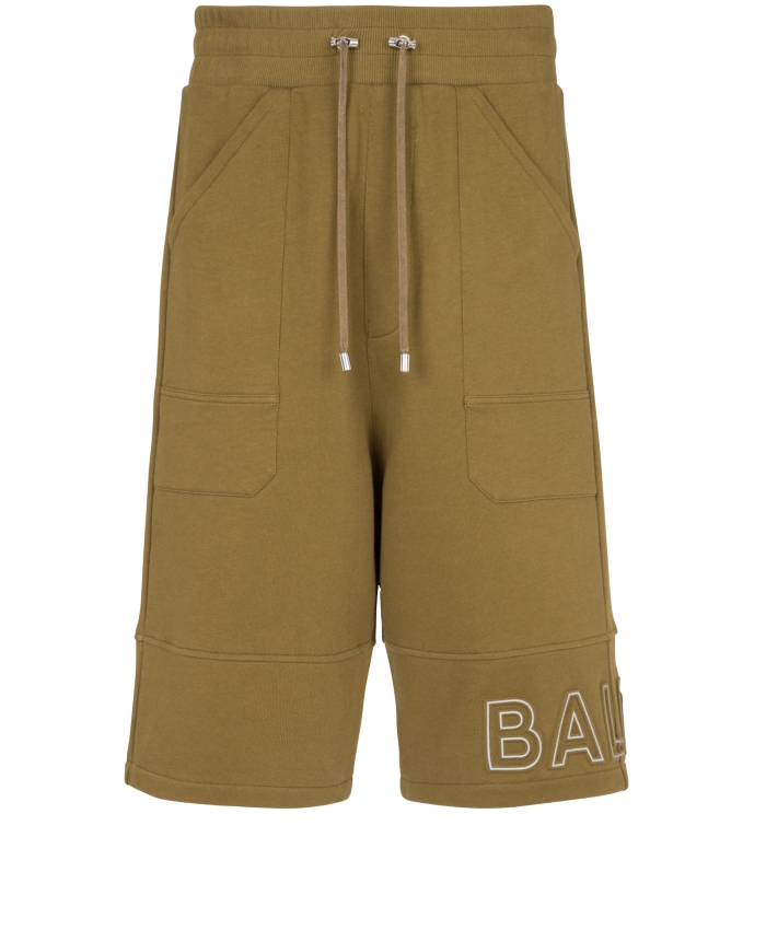 BALMAIN - Reflective logo bermuda shorts