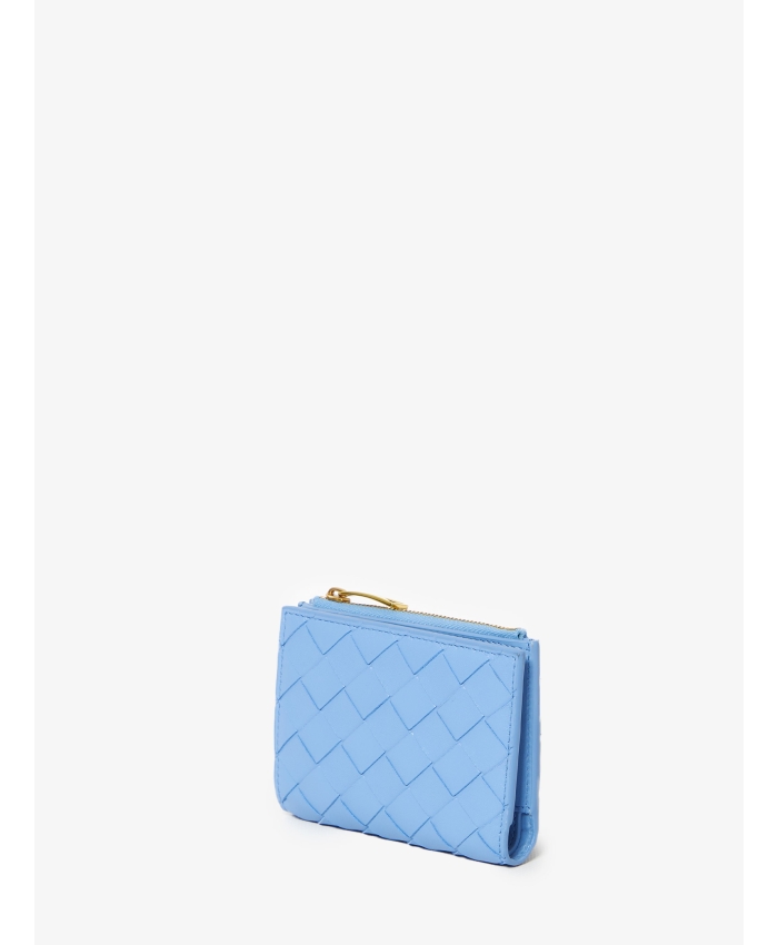 BOTTEGA VENETA - Light-blue leather wallet