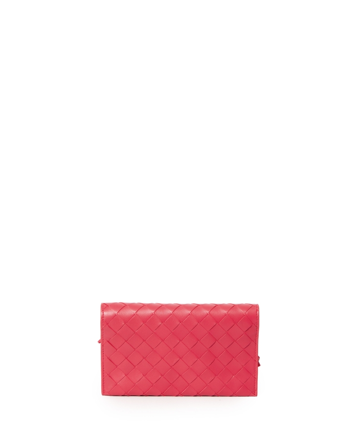 BOTTEGA VENETA - Fuchsia leather wallet