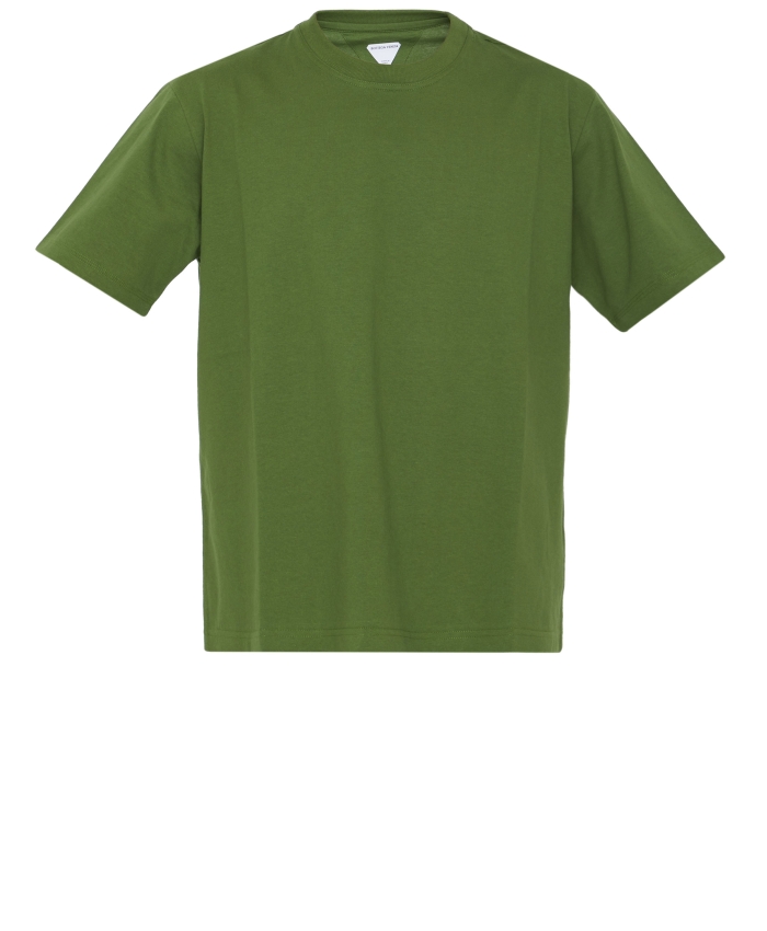 BOTTEGA VENETA - Green cotton t-shirt