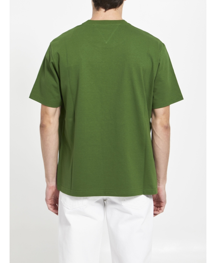 BOTTEGA VENETA - Green cotton t-shirt