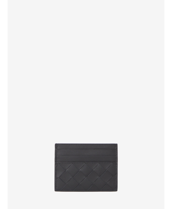 BOTTEGA VENETA - Black leather cardholder