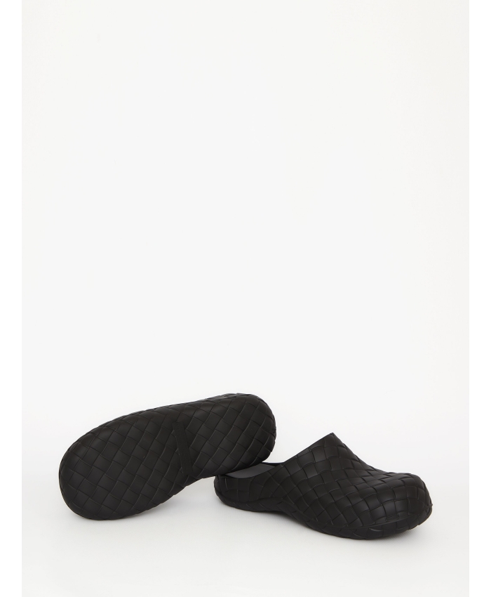 BOTTEGA VENETA - Black rubber sandals