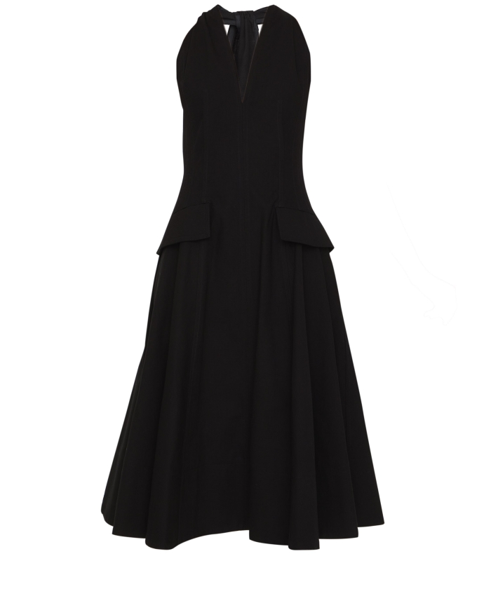 BOTTEGA VENETA - Black cotton dress