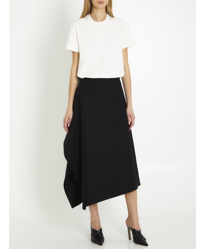 BOTTEGA VENETA - Asymmetric cotton skirt