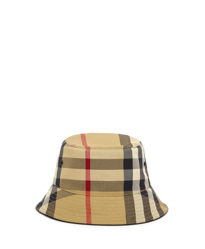 BURBERRY - Exaggerated Check bucket hat