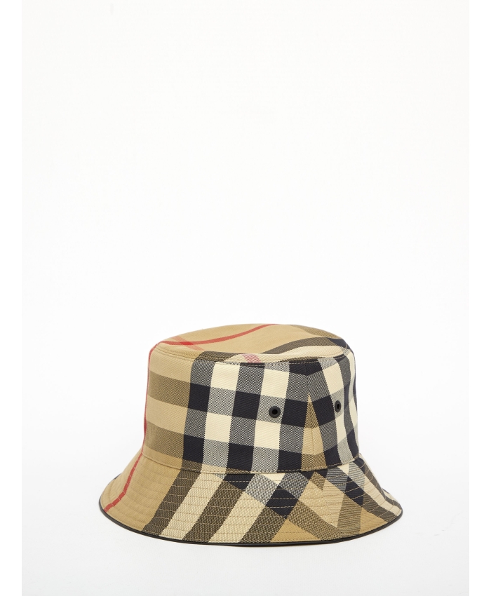 BURBERRY - Cappello bucket Exaggerated Check