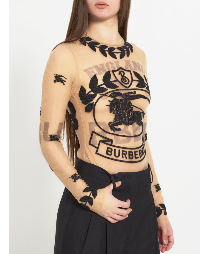 BURBERRY - EKD embroidered bodysuit