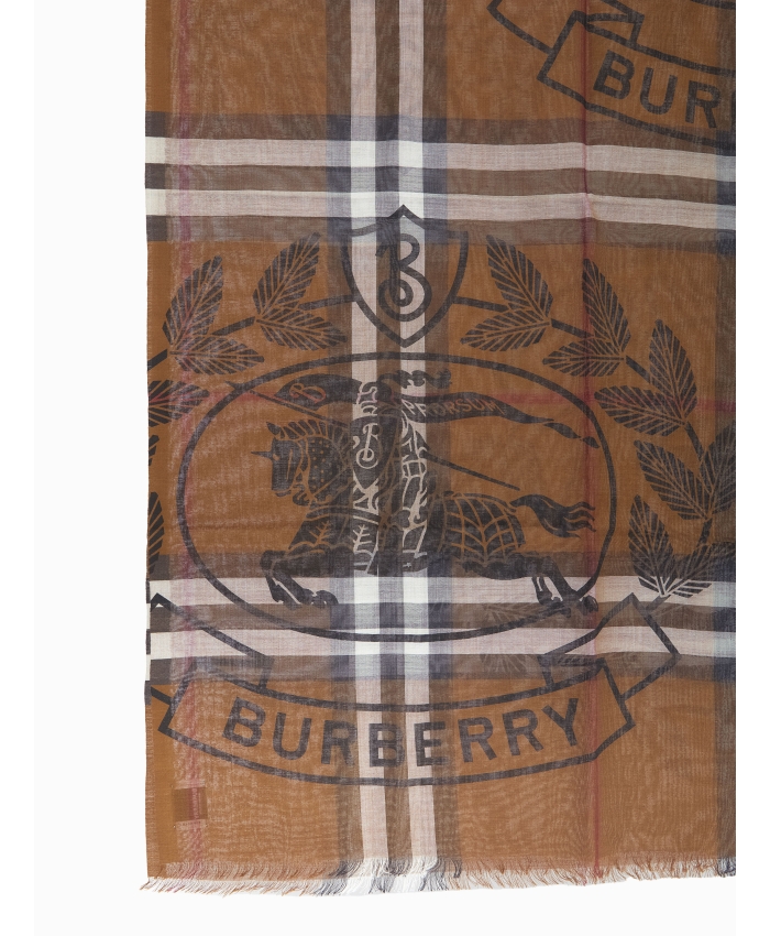 BURBERRY - Sciarpa in lana e seta