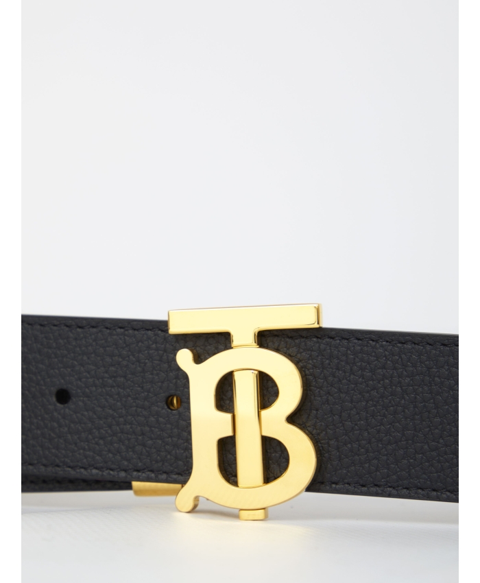 BURBERRY - TB reversible belt in leather
