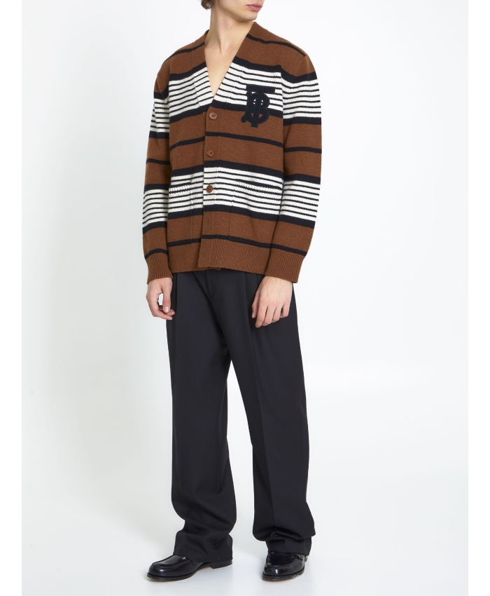 BURBERRY - Cardigan in lana e cashmere