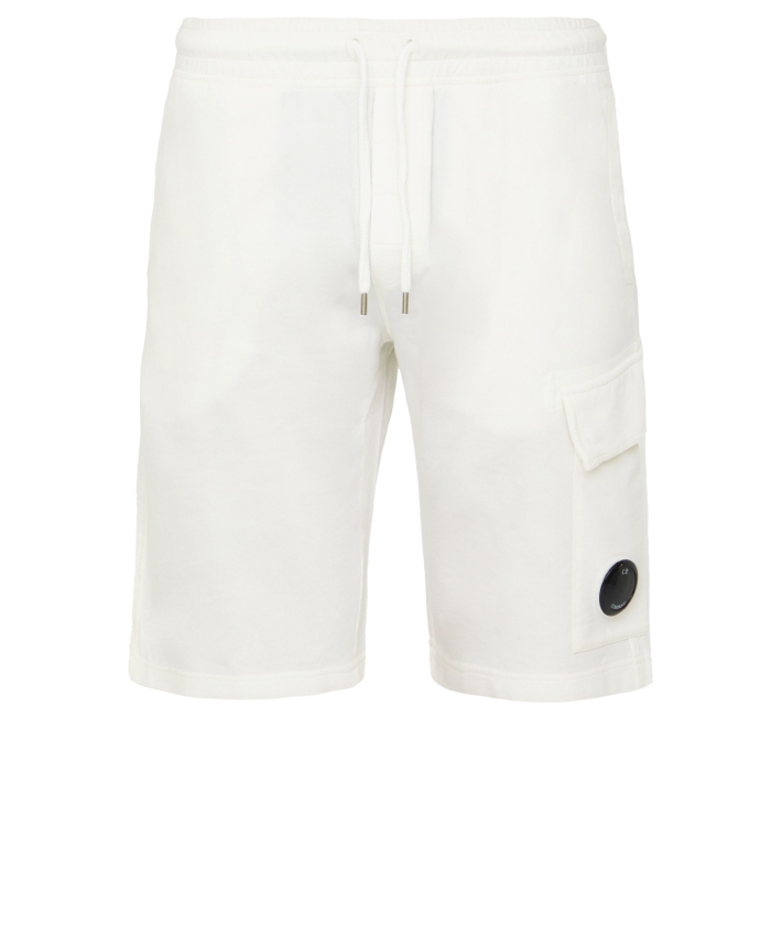 CP COMPANY - Cotton fleece bermuda shorts