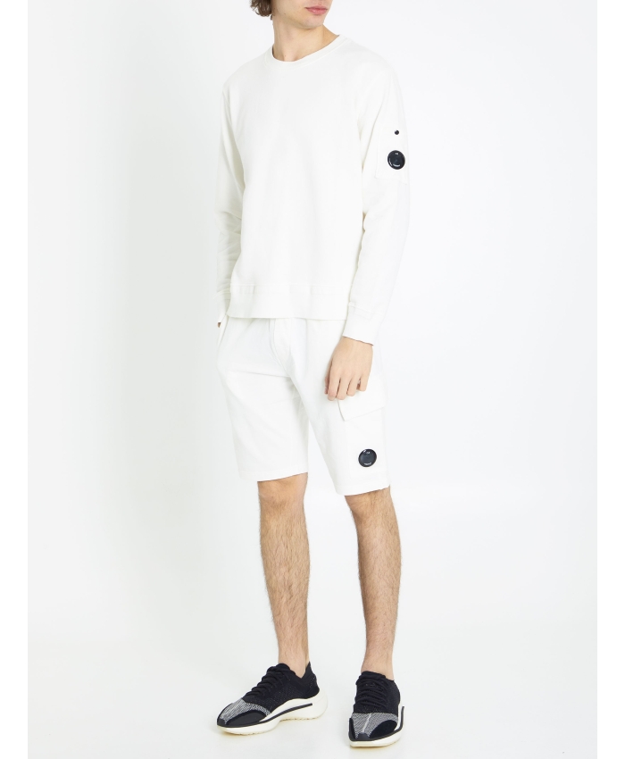 CP COMPANY - Cotton fleece bermuda shorts
