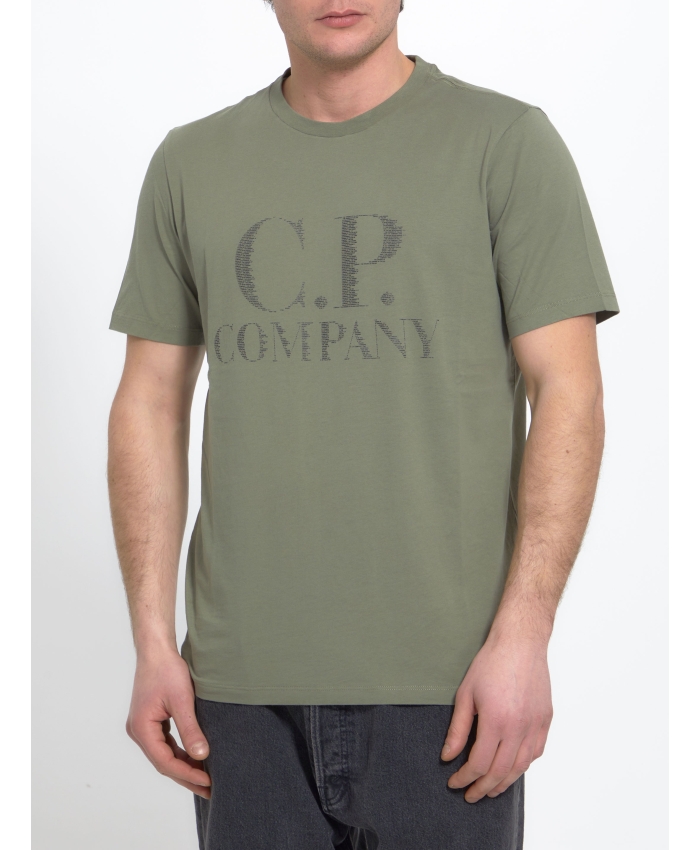 CP COMPANY - Logo cotton t-shirt