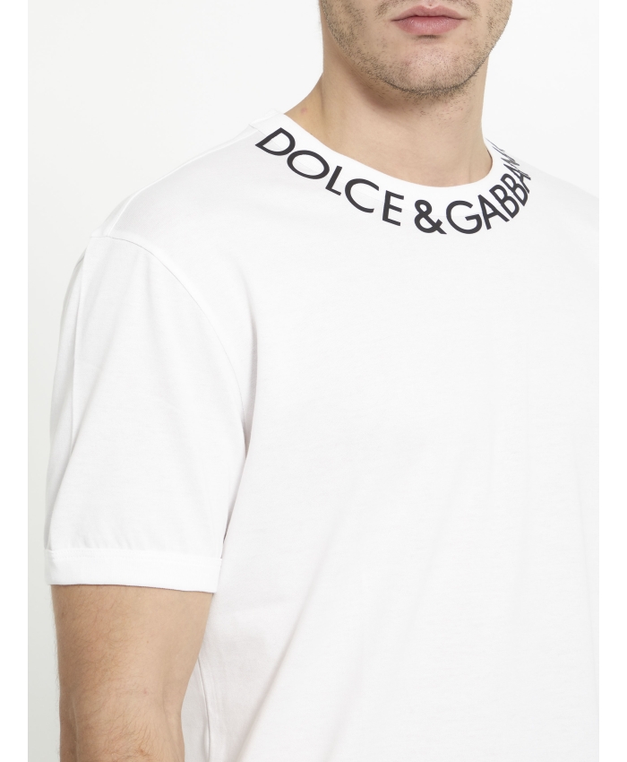 DOLCE&GABBANA - T-shirt bianca con logo