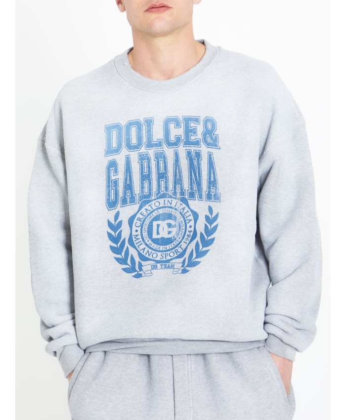 DOLCE&GABBANA - Printed jersey sweatshirt