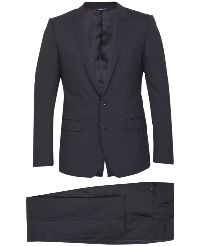 DOLCE&GABBANA - Black wool two-piece suit