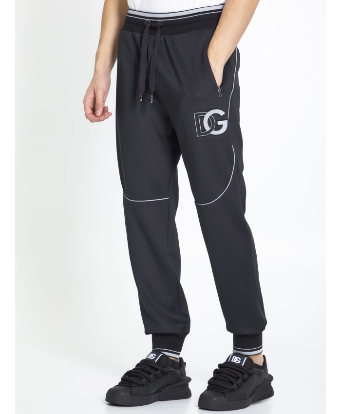 DOLCE&GABBANA - Pantaloni sportivi con logo DG