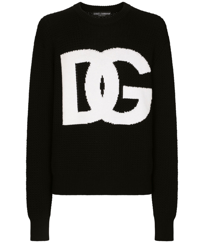 DOLCE&GABBANA - Maglione in lana con logo DG