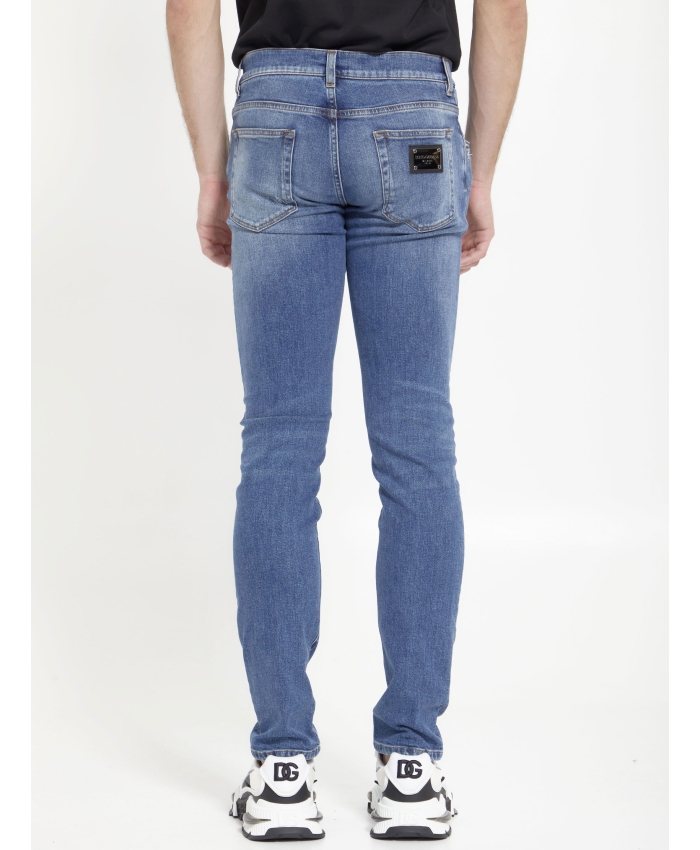 DOLCE&GABBANA - Light-blue denim jeans