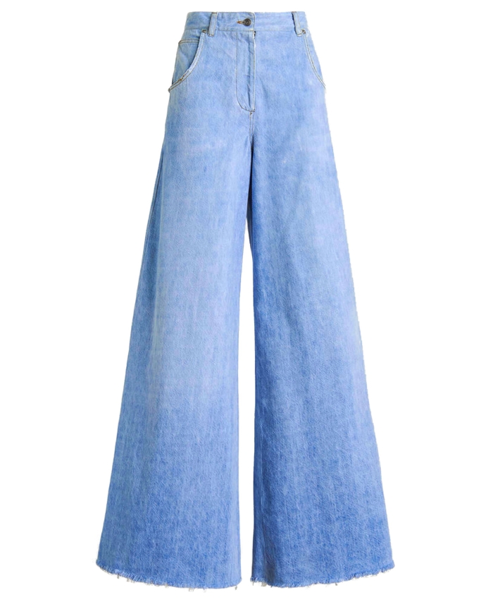 ETRO - Cotton denim palazzo jeans