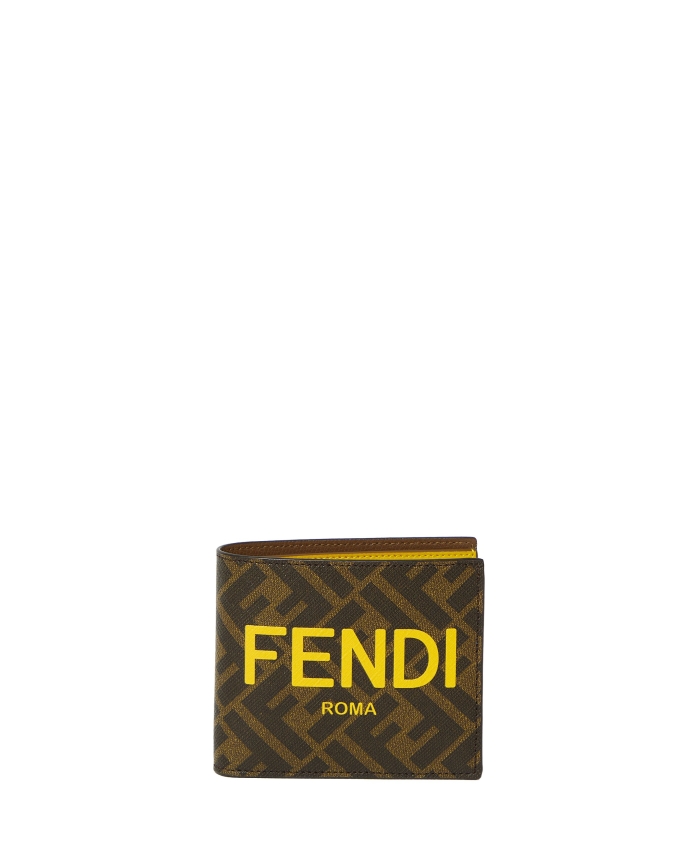 FENDI - Portafogli bi-fold con logo