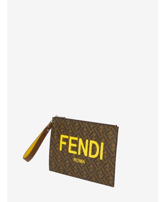 FENDI - Pochette piatta con logo