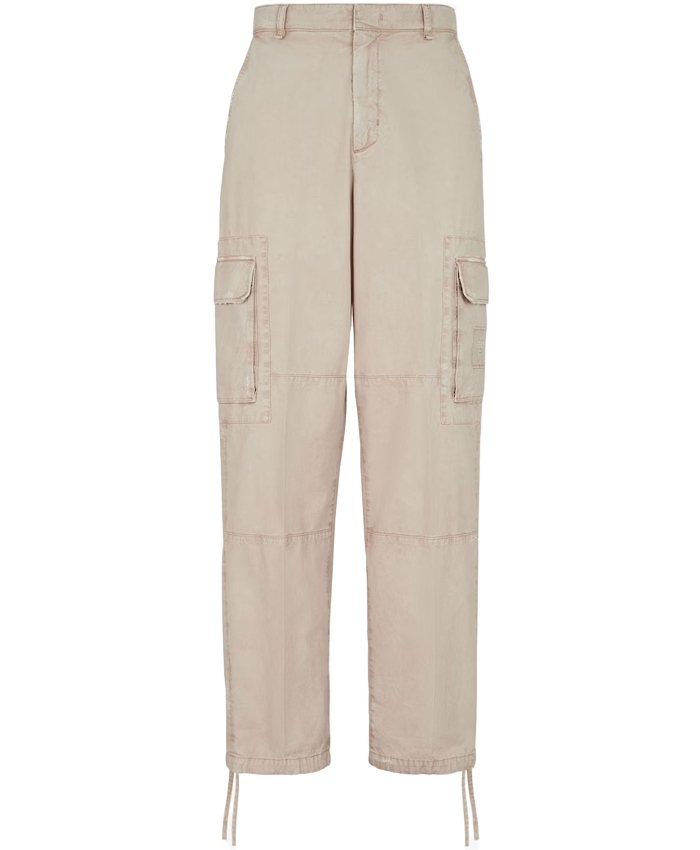 FENDI - Pantaloni in cotone beige