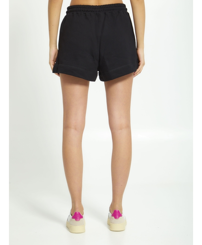 GANNI - Shorts in cotone con logo