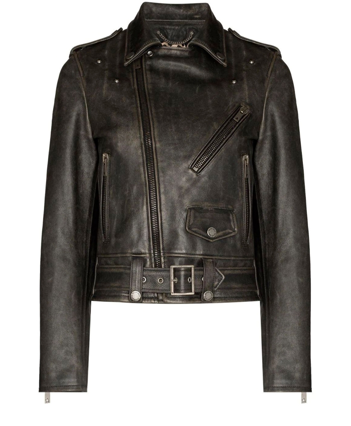 GOLDEN GOOSE - Black leather jacket