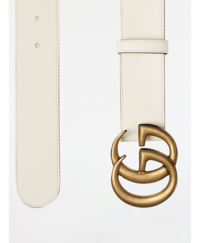 GUCCI - Leather belt with Double G