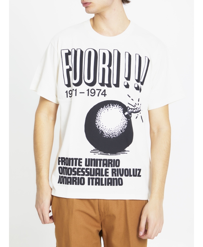 GUCCI - Printed cotton t-shirt