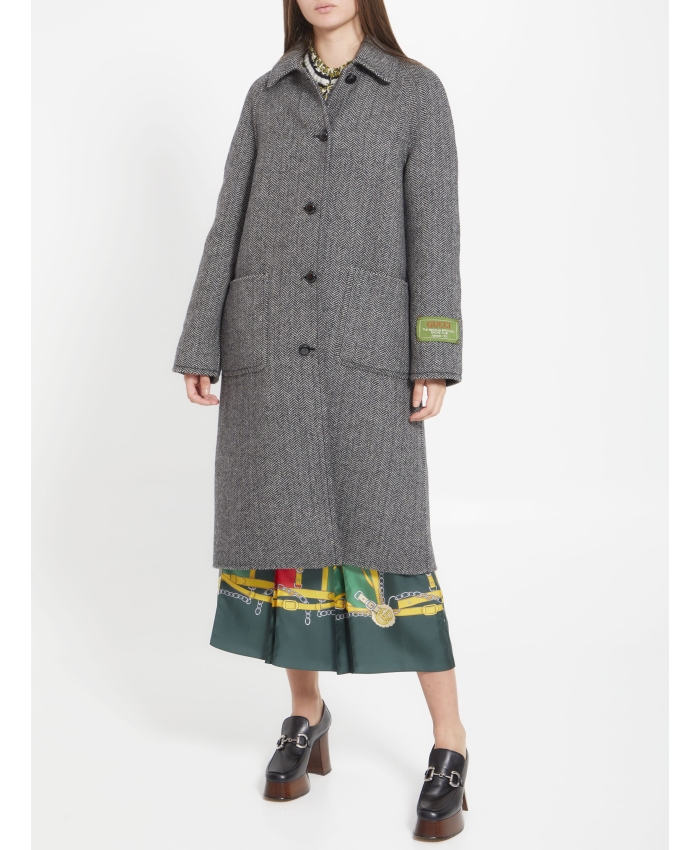 GUCCI - Reversible wool coat