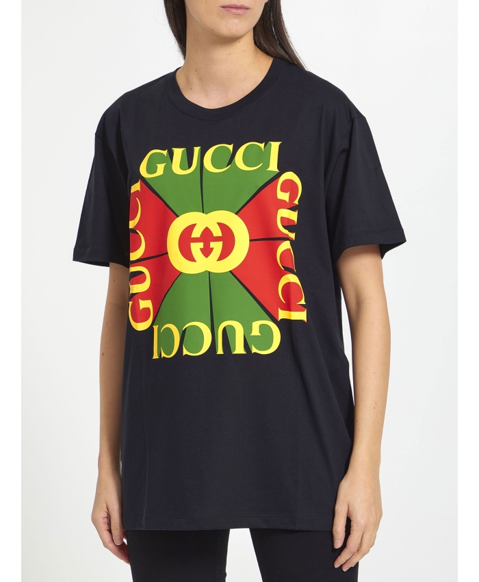 GUCCI - Gucci Vintage print t-shirt