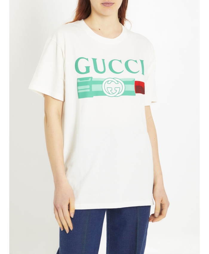 GUCCI - Lipstick print t-shirt