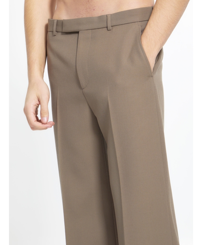 GUCCI - Textured gabardine trousers