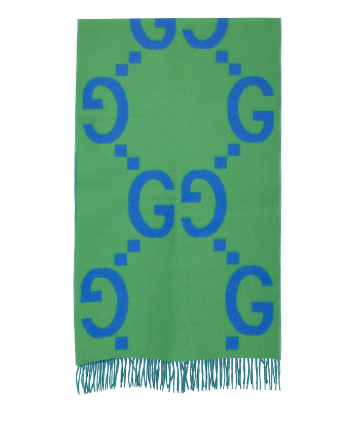 GUCCI - Macro GG wool scarf